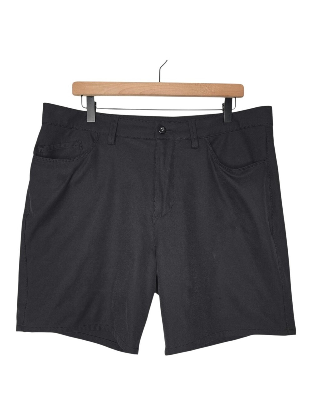 Prana Mens Black Outdoor Hiking 7" Decoder Shorts Size 35